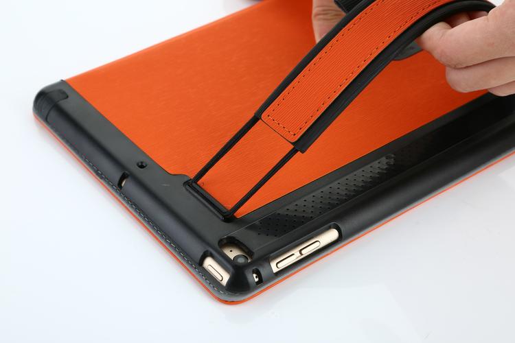 厂家批发新款ipadair2保护套ip6平板电脑皮套扩音散热休眠牙签纹