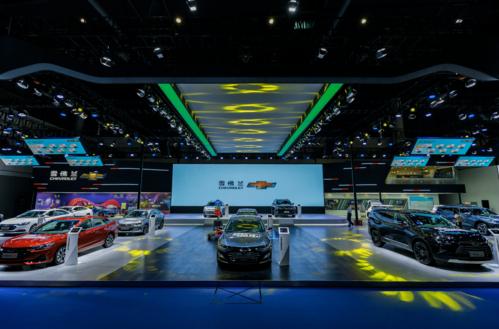 正在举办的成都国际车展1号展馆,雪佛兰品牌携全系明星车型集结亮相