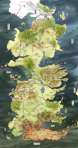 冰与火之歌,七大王国地图