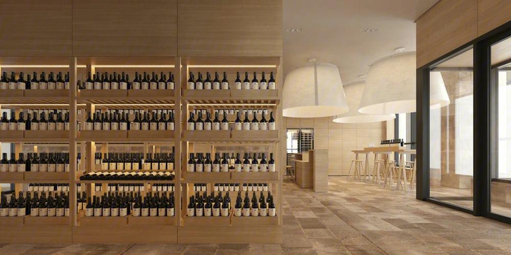 商业空间|红酒专卖店7415项目面积:    350㎡-97由于葡萄酒产品