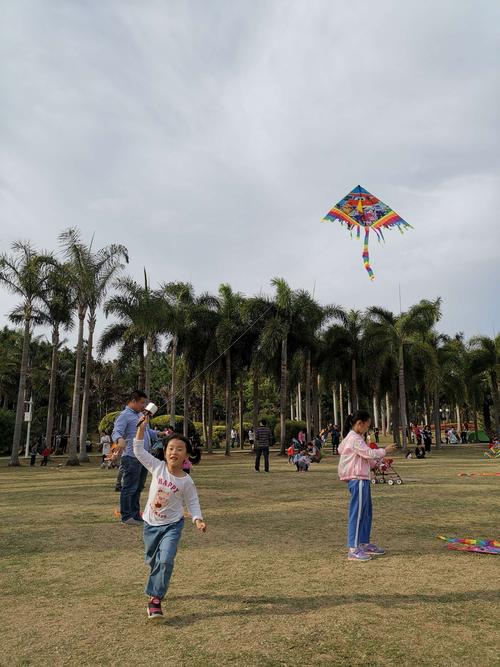 来到了莲花山公园,就来到了风筝广场.真的是风筝飞翔,神采飞扬