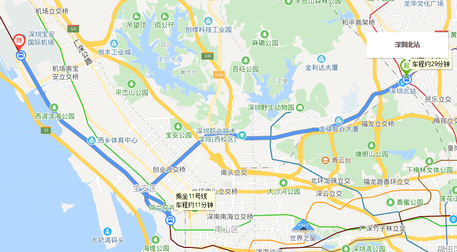从翠竹到深圳机场地铁怎么坐