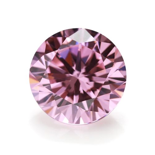 25--16mm 5a 圆形粉红色锆石 人造宝石配件 合成立方氧化锆水钻