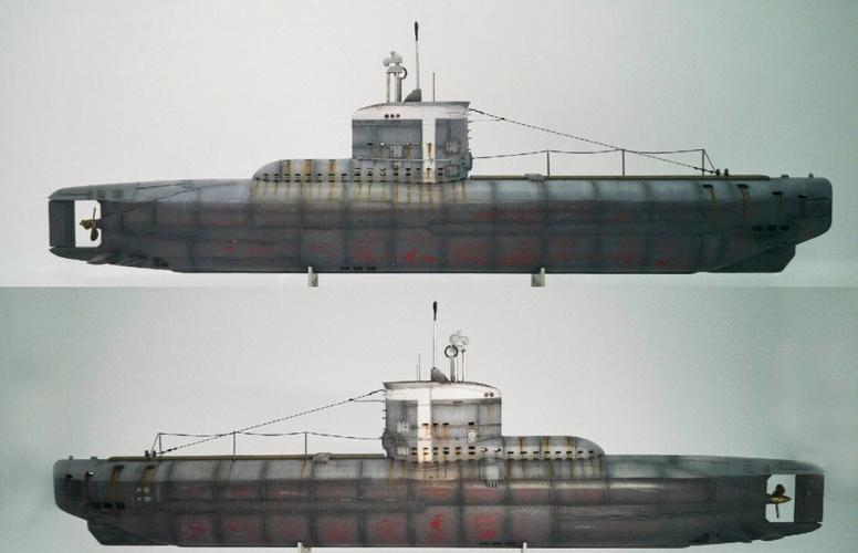 德国 xxiii 型潜艇体型小巧,长35米,搭载艇员14-18人,排水量:234吨(水