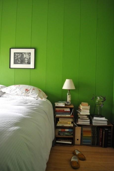 绿色调卧室案例 让居室春意怏然(2)