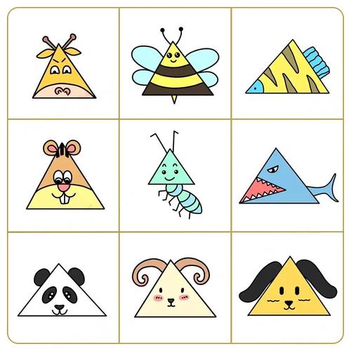 教你用三角形,正方形,圆形画出超有创意的简笔可爱动物!一秒学会