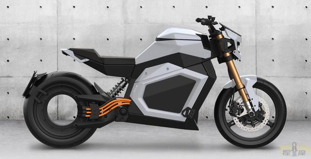 由国外摩托公司verge研发 无轮毂电动摩托车 科幻外观搭配优秀配置