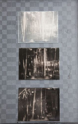 4×5 英寸的透明玻璃制作的湿版底片,黑玻璃湿版照片和黑铝板湿版照片