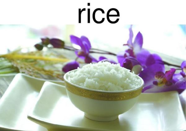 米饭用英语怎么说