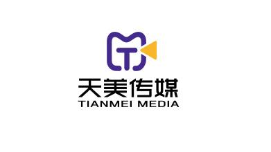 天美传媒影视自媒体品牌logo设计