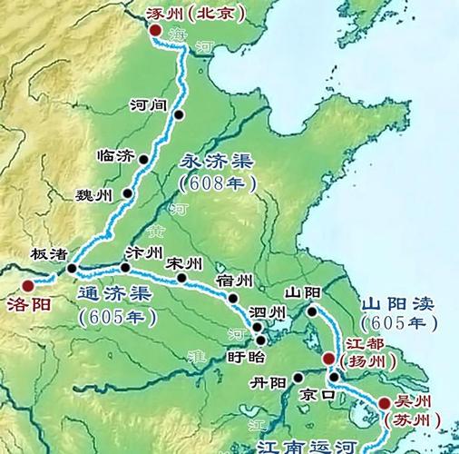 京杭大运河地图