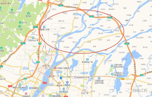 南昌扬子洲道路规划图