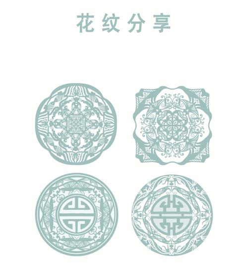 中国传统民间纹样花纹图样图案底纹