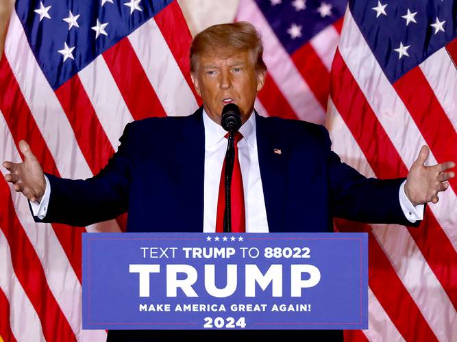 特朗普宣布竞选2024年美国总统,外媒称其重回白宫机会渺茫_罗恩·德桑
