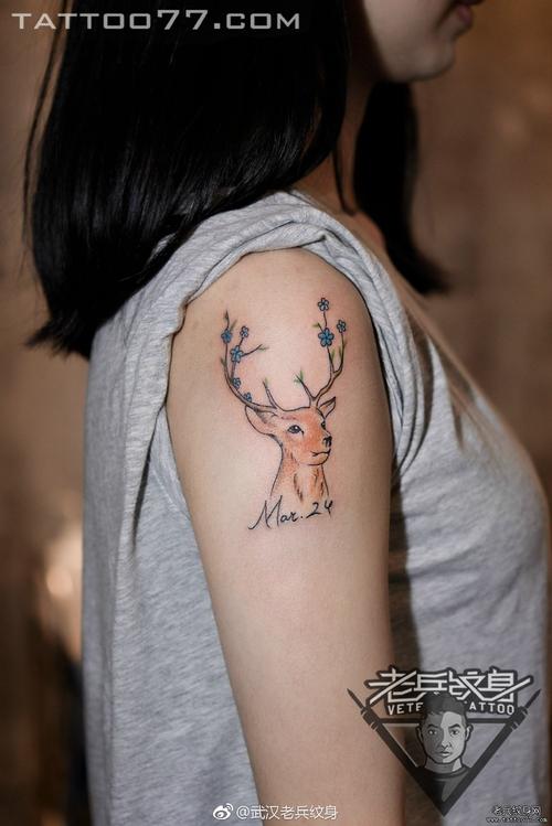 纹身梅花鹿的寓意是什么