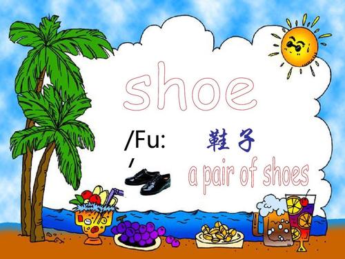 一只鞋子英语怎么读