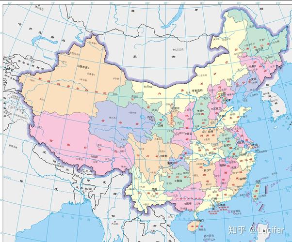中国地理政区图