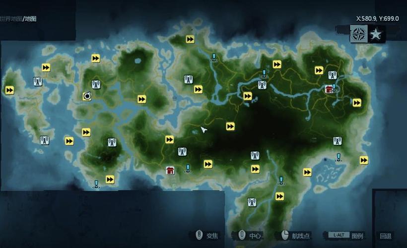 孤岛惊魂3全信号塔地图位置