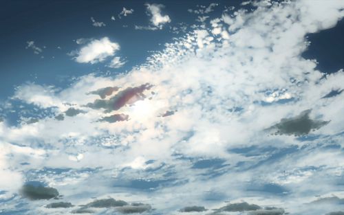 动画中天高云淡的天空唯美高清图片分享