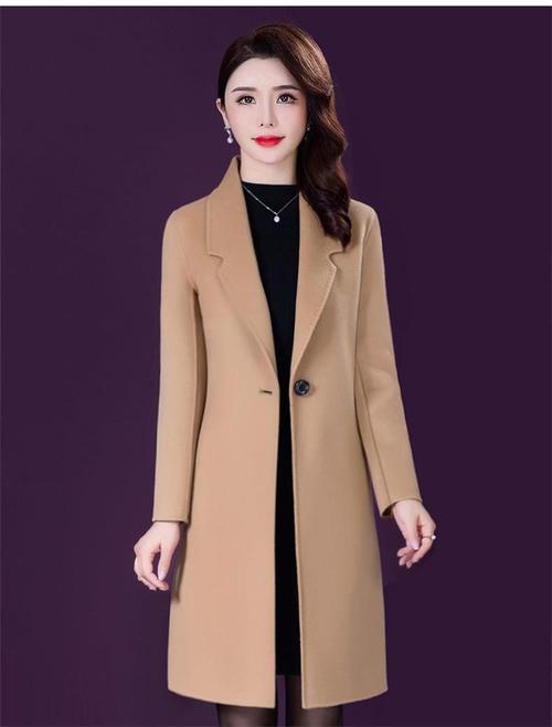 毛呢外套女2020秋冬新款韩版修身显瘦加厚保暖贵夫人毛妮子大衣