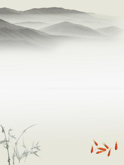 中国风水墨画背景素材
