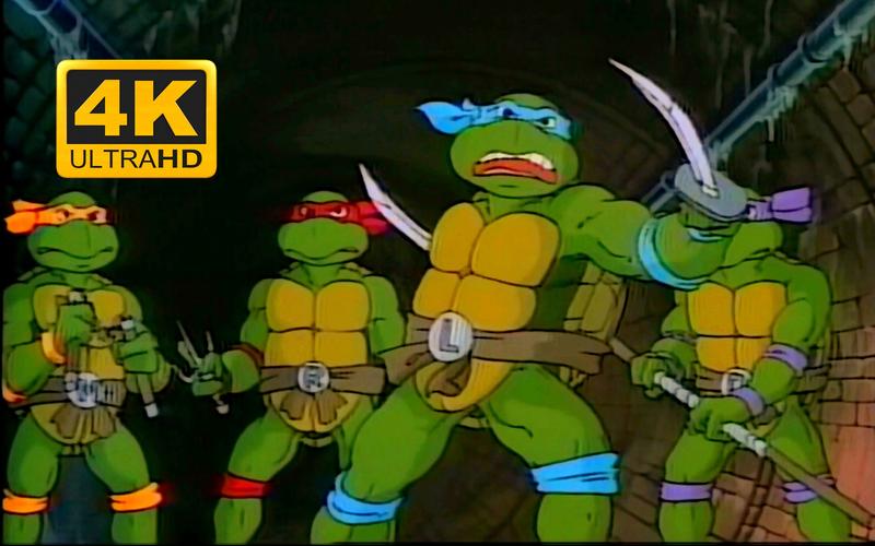 4k童年回忆忍者神龟1987版开场可爱的忍者神龟才是我们的童年