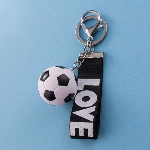 足球钥匙扣挂件创意个性可爱汽车书包锁匙链圈环男士女款包包挂饰