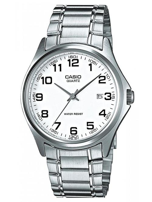 手表  【男款】casio 经典白色表盘不锈钢表带男士石英表 mtp-1183a