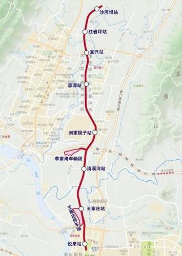 重庆轨道交通6号线北段:到沙河坝站建设顺利,明显快于市区地铁