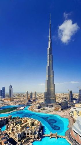 迪拜塔即阿利法塔,世界第一高塔.