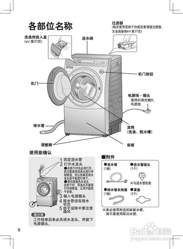 松下滚筒洗衣机变频阿尔法系列xqg70-vd76gs使用说明书:[1]