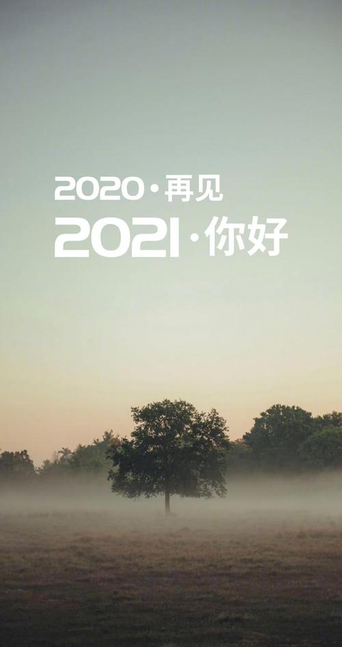 2020再见,2021你好唯美朦胧风光,非主流-手机壁纸