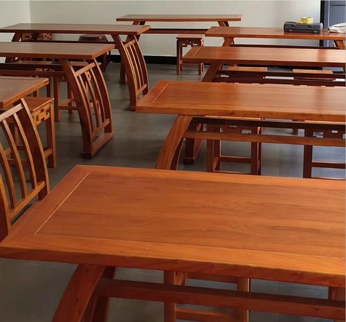 国学仿古课桌双人桌椅中式学生书法教室培训琴桌