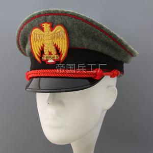 德军装意大利二战高层长官檐帽新款不包邮真兵人苏联红军帽库存