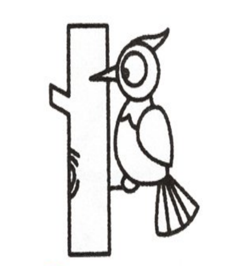 如何画啄木鸟给树治病啄木鸟简笔画口诀步骤
