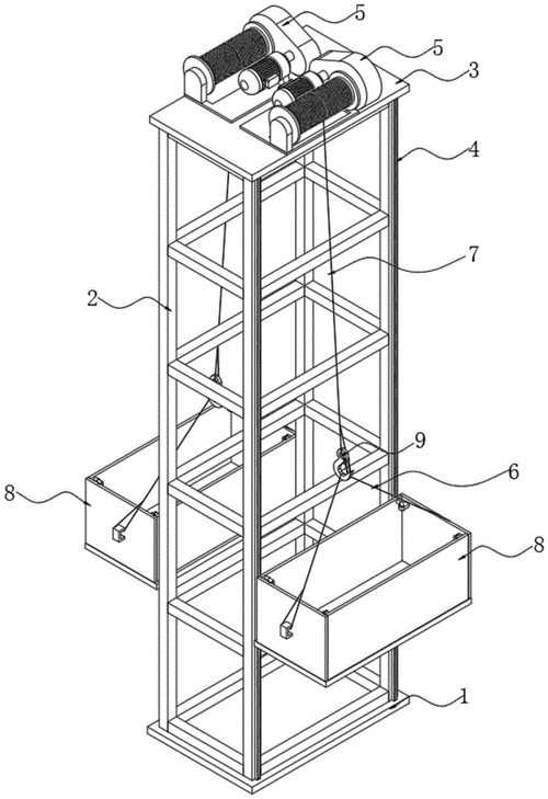 一种用于建筑装配板块垂直运输设备的制作方法