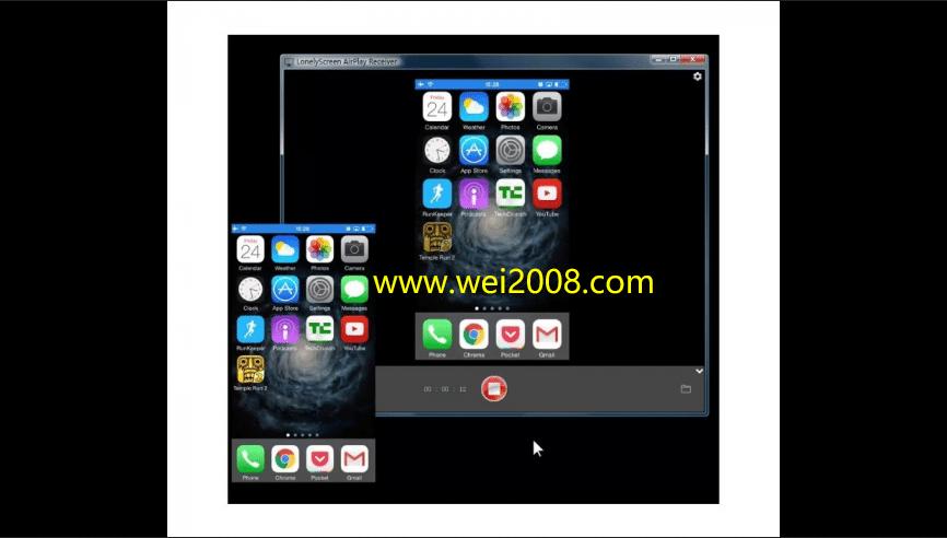 lonelyscreen安卓苹果设备屏幕投射到macpc工具1218绿色版