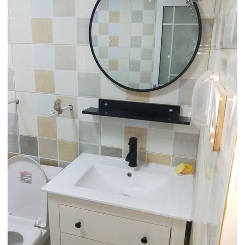落地式/靠墙式 现代简约免漆洗脸洗手盆卫生间洗漱台卫浴智能镜子浴室