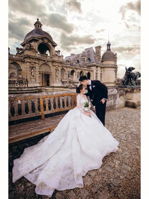 太美的电影质感尚蒂伊城堡婚纱照丨巴黎约拍
