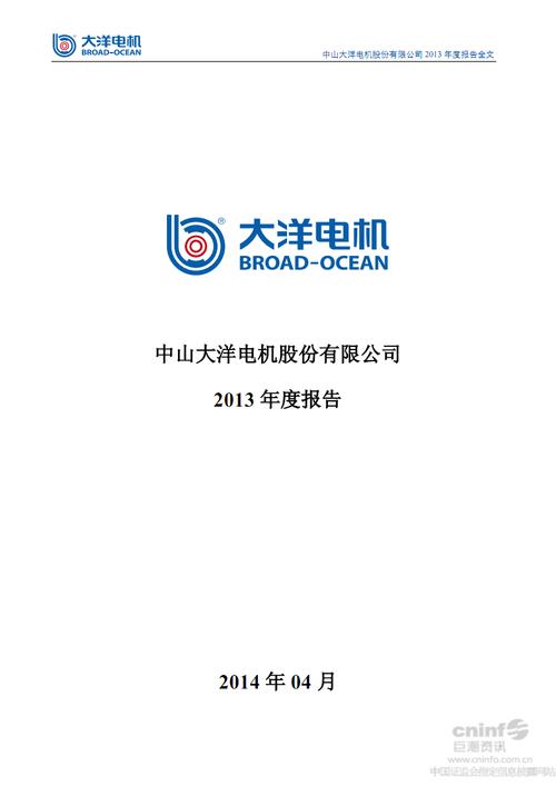 大洋电机:2013年年度报告.pdf