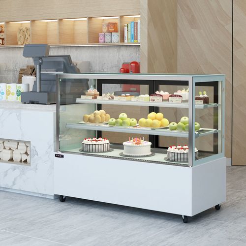 听枫者蛋糕柜冷藏展示柜商用直角水果熟食甜品风冷台式小型保鲜柜