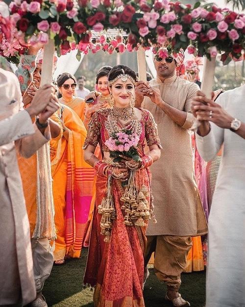 印度新娘的婚礼异域风情总是让我们感到新奇世界是如此多彩