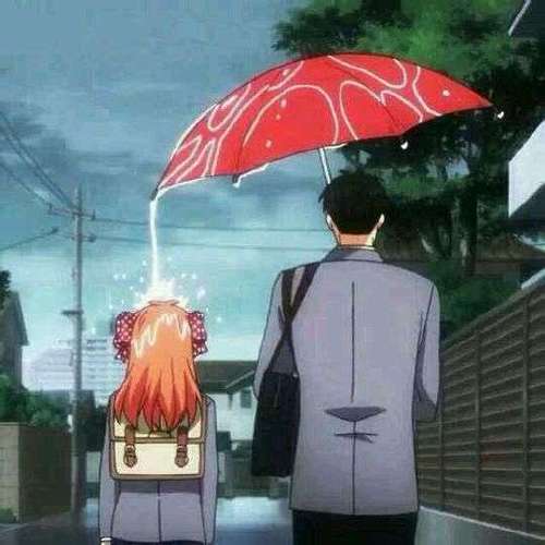 各位有没有下雨天两个人的图片最好是拿着伞的一男一女