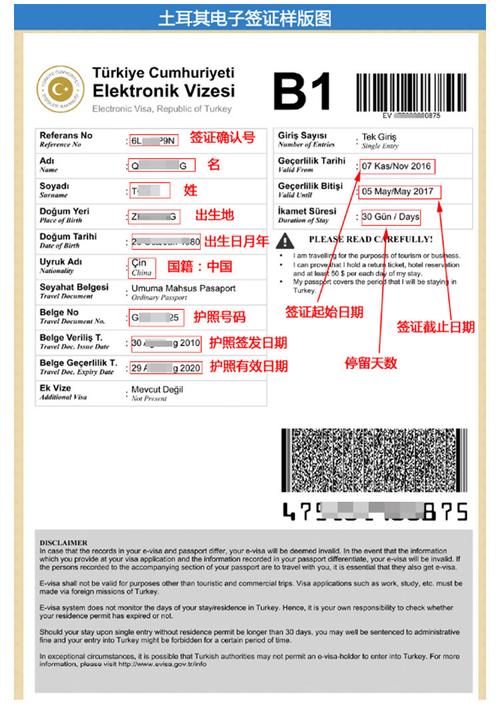 土耳其旅游电子签证全国受理只需护照首页拍照30分钟出签拒签全退套餐