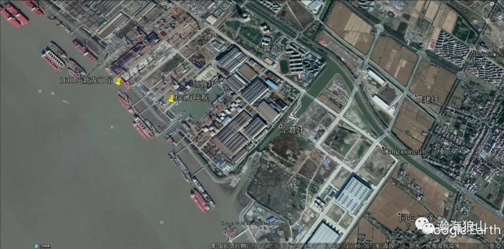 瀚海狼山:未来同时舾装4艘10万吨级巨舰 — 江南船厂新建巨型舾装港池
