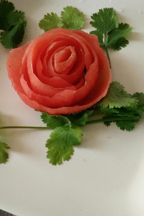 a古月-8做的番茄玫瑰花