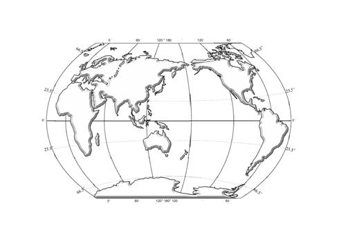150127世界海陆轮廓图2