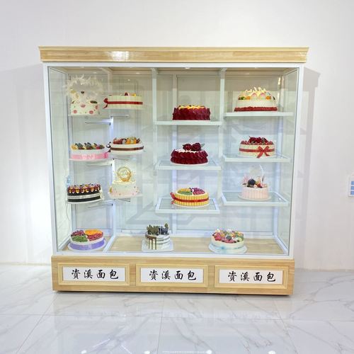 蛋糕模型柜生日蛋糕模型展示柜烘焙实木蛋糕店玻璃橱窗商用面包柜
