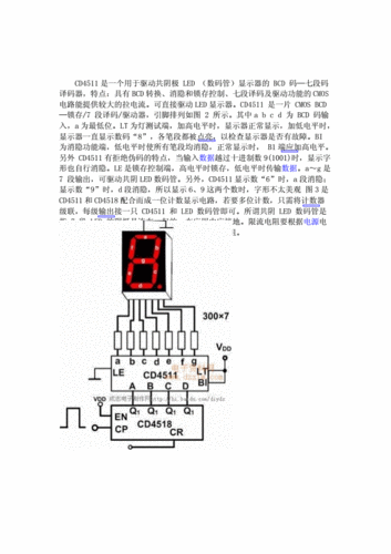 数字电路cd4511的原理(引脚及功能).docx 7页