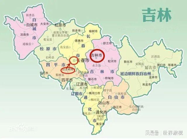 中国地图的吉林省在哪个位置?